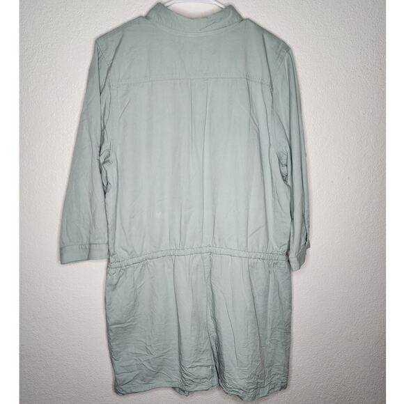 CAbi 5107 Alexa Romper in Faded Blue Collard Jumpsuit Button Down Playsuit - Picture 4 of 9
